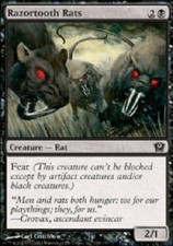 RAZORTOOTH RATS X4 4 4X 9th Edition MTG Magic the Gathering Cards DJMagic