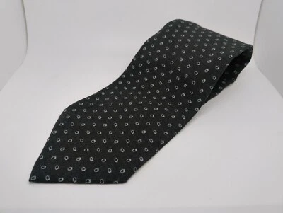 Armani collezioni tie 100% Silk tie green dot - Image 1 of 4