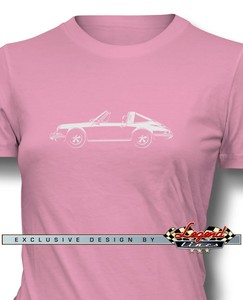 Porsche 911 Targa 1970 T-Shirt for Women - Multiple Colors & Sizes - German Car