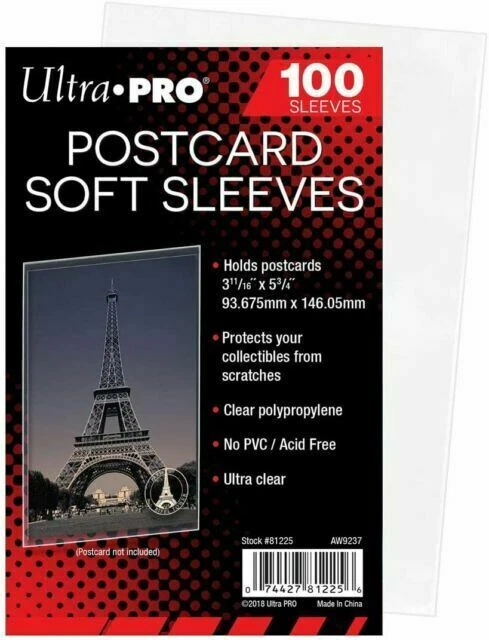 Ultra PRO Postcard Sleeves - 100 Pieces