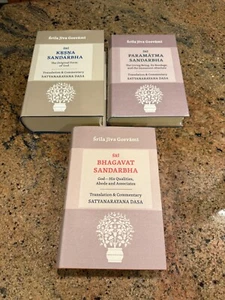 3 book set Sri Bhagavat Sandarbha By Srila Jiva Gosvami - Picture 1 of 10