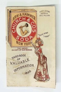 1899 Arm & Hammer hand Book Of valuable Information Spanish American War - Picture 1 of 6