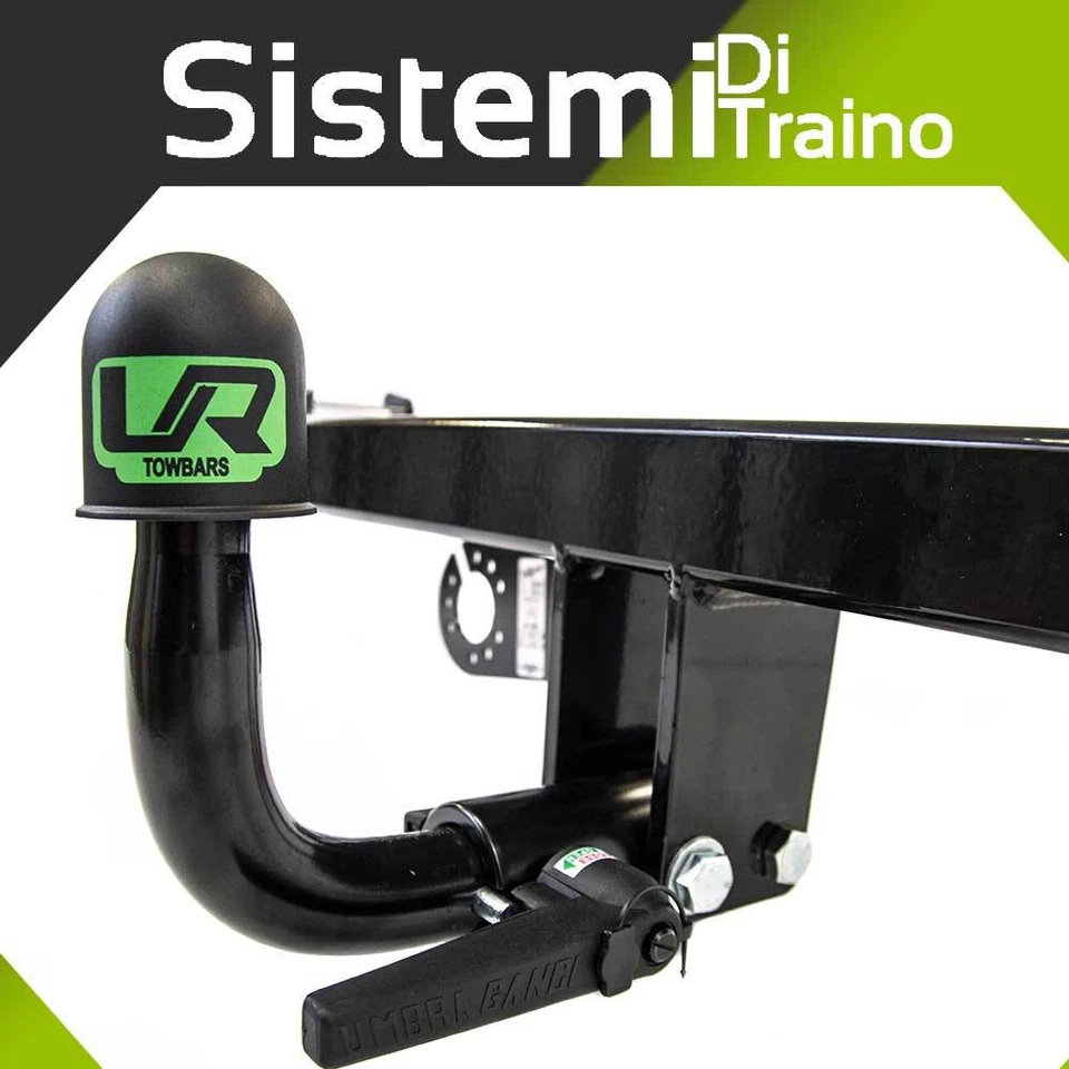 UMBRA RIMORCHI GANCIO TRAINO ORIZZONTALE ESTRAIBILE PER FIAT PANDA 5 P NO NATURAL POWER 2012+