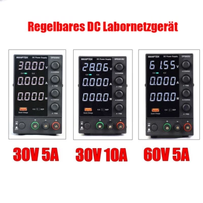 MARKENLOS Profi Netzgerät Labornetzteil DC Netzteil 0-60V/0-30V 10A/5A DPS605U DPS3010U...