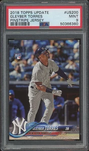 2018 Topps Update GLEYBER TORRES PSA 9 MINT #US200 YANKEES RC 50366360 - Picture 1 of 1