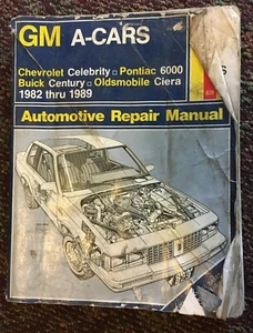 1982 THRU 1989 HAYNES AUTOMOTIVE REPAIR MANUAL #829 GM A-CARS- acceptable - Picture 1 of 1