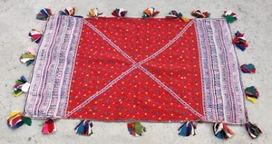 54" x 34" Vintage Rabari Throw Embroidery Ethnic Tapestry Tribal Wall Hanging - Bild 1 von 5