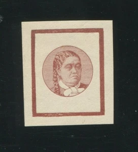 ISLAS COOK 1893 QUEEN DIE PROOF COUSINS NZ GOVERNMENT PRINTERS - Imagen 1 de 2