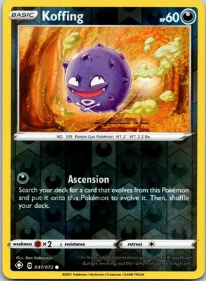 Koffing 041/072 - Shining Fates Reverse Holo - Image 1 of 2
