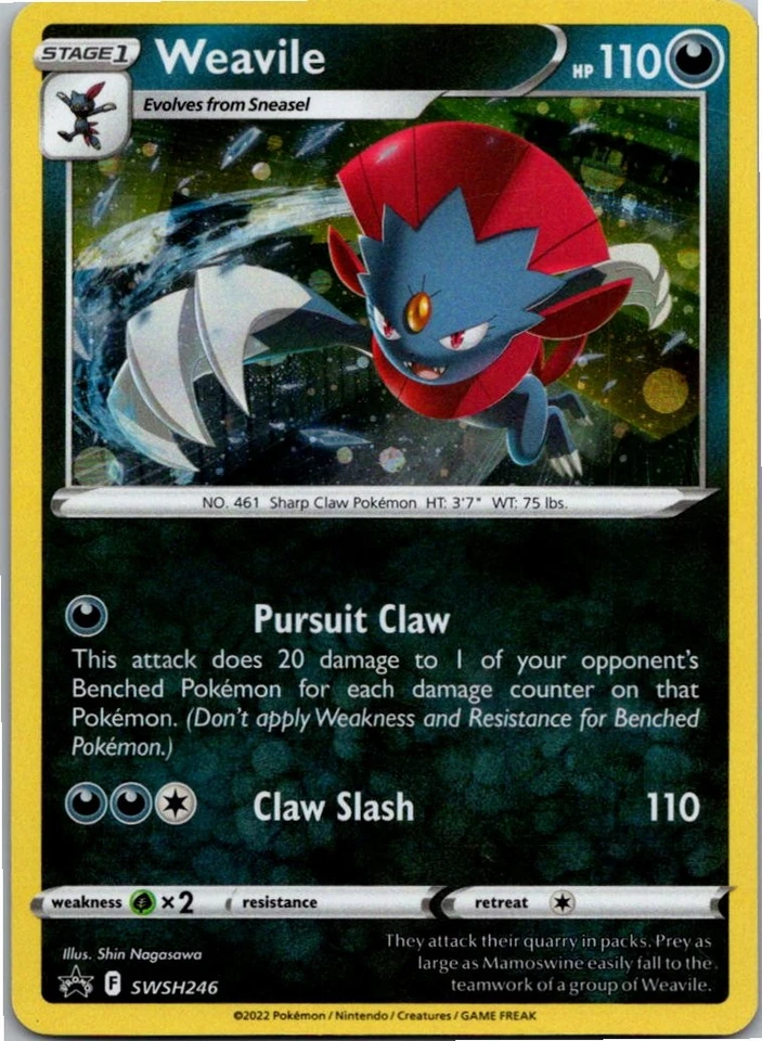 Weavile - (Cosmos Holo) Promo SWSH: Sword & Shield Promo Cards SWSH246 NM Holo - Image 1 of 2