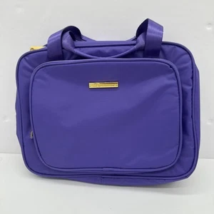 Joy Mangano Eco Luxe World Traveler Light & Chic Toiletry Case - Purple- NWOT - Bild 1 von 8
