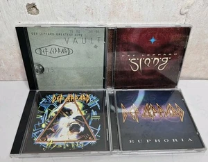 Def Leppard 4 Cd Lot Slang Vault Hysteria Euphoria - Picture 1 of 4