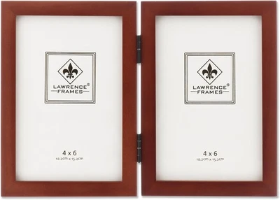 Marcos de madera dobles Lawrence 4x6 de nogal (mismo envío cualquier cantidad) Foto 1 de 4