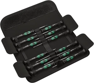 Micro-Set/12 Sb 1 Set Cacciaviti per Applicazioni Elettroniche con Custodia da Cintura NUOVO - Foto 1 di 3