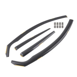 Window Visors Rain Guards For Nissan Qashqai MK2 2014-2021 In-Channel 4pcs - Picture 1 of 17