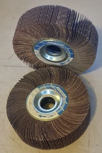 2 NORTON FLAPWHEEL R265 METALITE 80 GRANA 6 x 1,5 x 1 - Foto 1 di 2