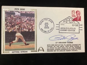 GATEWAY 1978 PETE ROSE 37 GAME HIT STREAK SIGNED COVER - Picture 1 of 1