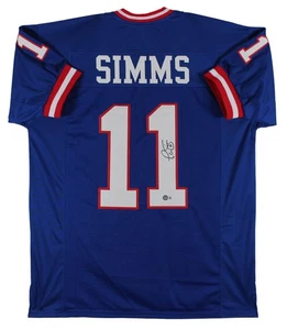 Phil Simms Authentic Signed Blue Pro Style Jersey Autographed BAS Witnessed - Picture 1 of 3