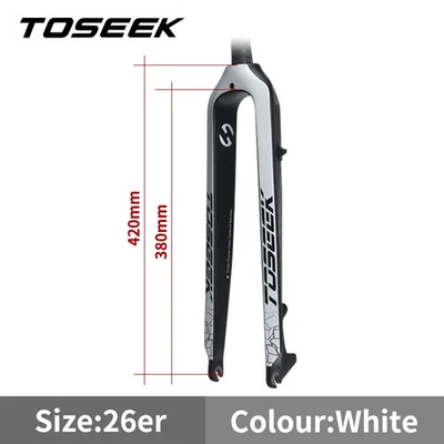 Carbon Fiber MTB Bicycle Rigid Fork 26er 27.5er 29er Disc Brake 160mm - Image 1 of 4