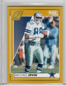 MICHAEL IRVIN 2024 PANINI ZENITH RED ZONE GOLD /10 **DALLAS COWBOYS** HOF #28 - Picture 1 of 2