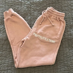 PRETTYLITTLETHING Pink Sweatpants High waist Joggers Small S - Picture 1 of 4