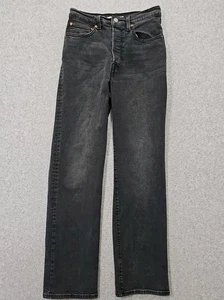 Levi's Jeans Ribcage Straight Ankle Black Wash Button Fly Größe 30 - Bild 1 von 13