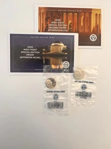 2020-W  West Point Proof and Reverse Proof Jefferson Nickel - Picture 1 of 6