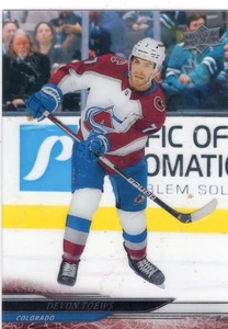 2024-25 Upper Deck Clear Cut Parallel #287 Devon Toews - Picture 1 of 2