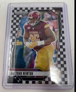 2024 Panini Prizm Jer Zhan Newton Black and White Checker #351 RC Commanders - Picture 1 of 2