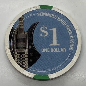Seminole Hard Rock Casino $1 ficha Tampa Florida FL H&C - Imagen 1 de 2