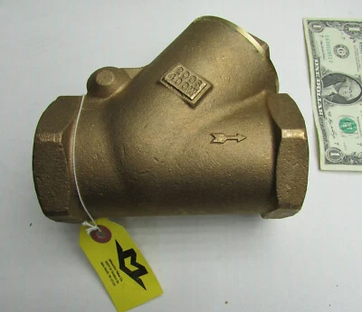 New Milwaukee 2" NPT Cast Bronze Check Valves, 400 PSI WOG 200 WSP Steam 508-200 - Image 1 of 4