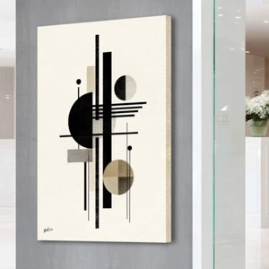 Leinwandbild Abstrakt Geometrisch Minimalistisch Wandbilder XXL Wohnzimmer 8408 - Bild 1 von 9