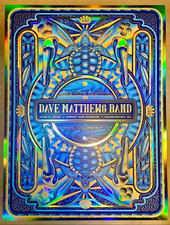 Dave Matthews Band RAINBOW FOIL Poster Charleston SC N1 June 2 2023 DMB AP S/N