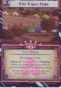 The Topaz Dojo L5R CCG Promo Foil - Picture 1 of 1