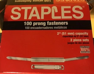 Heftklammern Zinkenverschlüsse, 2" Kapazität, 2 3/4" Zinken zu Zinken, Teilbox 70 - Bild 1 von 1