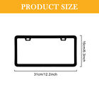 2pcs License Plate Frame 2 Holes Gift For US Vehicles With Mounting Hardware
