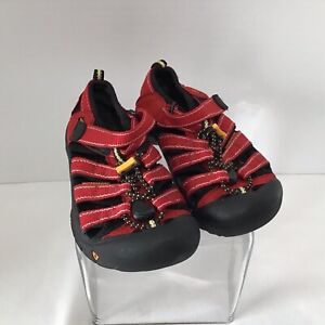 Keen - water shoes- Size 12 - Red with yellow  EUC - clean - fisherman