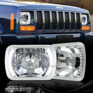 Faros transparentes de 7""x6"" H6014 H6052 H6054 haz sellado blanco LED cromo carcasa - Imagen 1 de 6