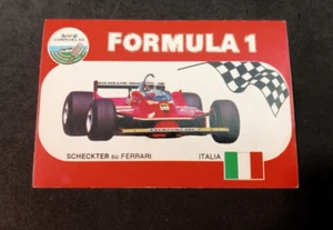 CAMPO DEL RE FORMULA 1 SCHECKTER SU FERRARI VINTAGE STICHER /ADESIVO ANNI 70 - Imagen 1 de 2