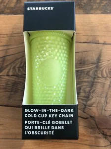 Starbucks Glow In The Dark Studded Lemongrass Tumbler Keychain NIB - Picture 1 of 3