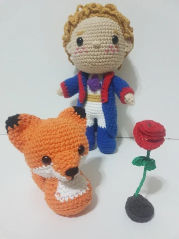 The Little Prince and the Fox Amigurumi Doll Cover
