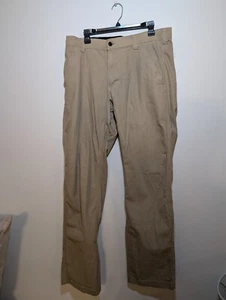 Men's Pants 34x34 Tan CAT Flex Waistband Utility Workwear Cargo Painter Beige - Picture 1 of 5