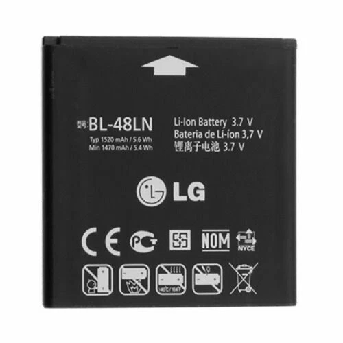 Battery BL-48LN 1520mAh For LG C800 Optimus 3D MAX P720 Elite LS696 ORIGINAL - Image 1 of 4