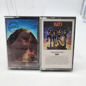 Kiss: Destroyer & Hot in the Shade (2 Cassette Tape Lot Set) Classic Hard Rock - Picture 1 of 12