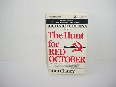 The Hunt For Red October by Tom Clancy (1985, Audio Cassette, Abridged Edition) Foto 1 de 3