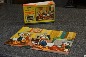 Vtg 1950's JAYMAR Puzzle Walt Disney Donald Duck Home Sweet Home Complete EARLY - Picture 1 of 10