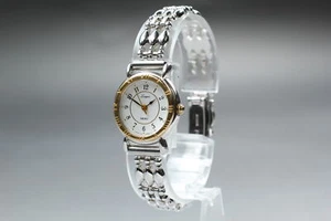 Vintage 1989 Near MINT Seiko Lespoir 1F21-0B60 Round Quartz Womens Watch JAPAN - Picture 1 of 10
