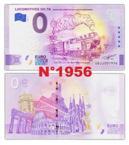 N° 1956 ! LOCOMOTIVES 141.TA - 2021 - billet 0 euro souvenir - Neuf UNC - Picture 1 of 2