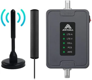 5G 4G Cell Phone Signal Booster 700/850/1700/1900MHz Band 12/13/17/2/5/4 Car/RV - Picture 1 of 8