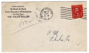 Roessler Flight Cover Round Trip Newark NJ - Philadelphia PA (See Reverse) 1927 - Picture 1 of 2